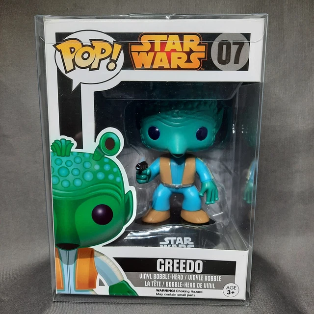 Funko Pop! Star Wars Greedo #07 Vinyl Bobble-Head Black Box Vaulted w/Protector