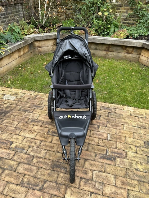 Out n about Nipper Sport V4 Running And Walking Buggy. Outnabout With Rain Cover 3