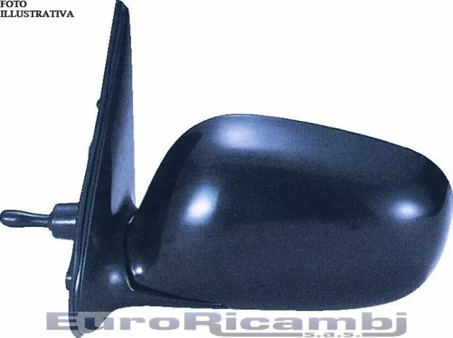 Specchio Per Nissan Micra 92-02 Meccanico Nero Destro