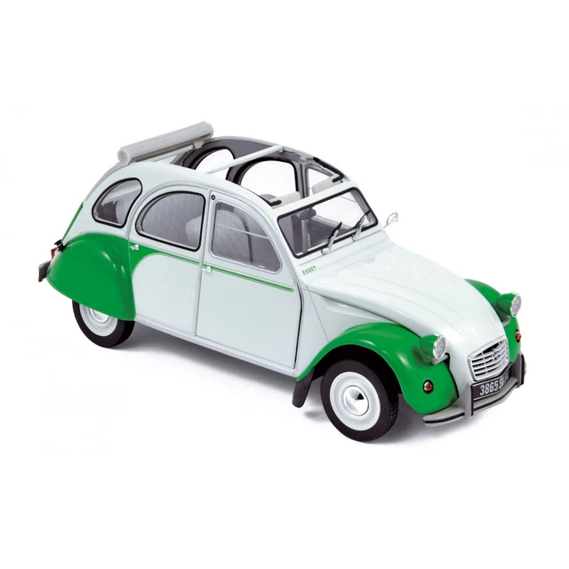 CITROEN 2CV dolly vert/blanc de 1985 NOREV échelle 1/18e neuf