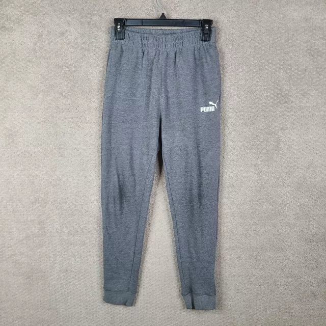 Puma Pants Youth Girls Large Gray Jogger Pull On Sweatpants Way 1 Stretch