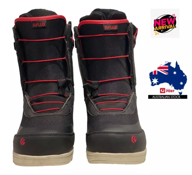 Flux GT-Speed Snowboard Boots Mens Black & Red SIZE US 9