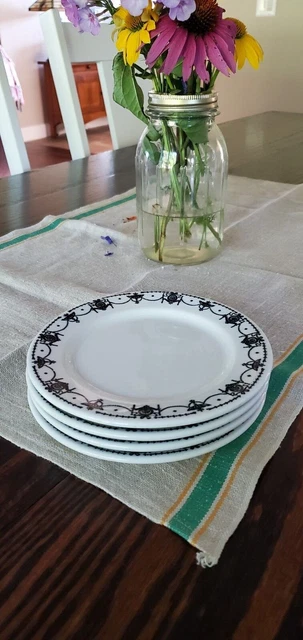 4 OP Co Syracuse China 4-L Adam Copyrighted 1926 Bread Plates