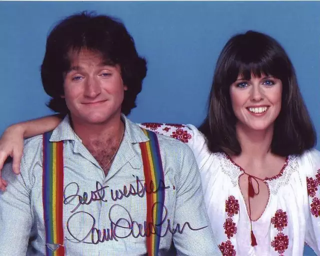 PAM DAWBER Signed 8x10 w/ ROBIN WILLIAMS MORK & MINDY Photo w/ Hologram COA