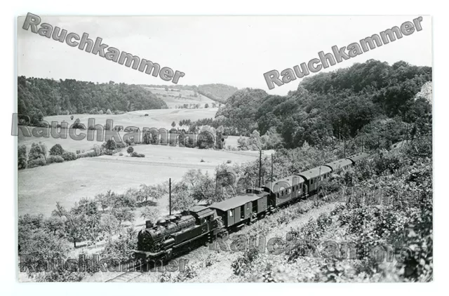 orig. Foto DLA Bellingrodt - DB 93 551 bei Burgstall 1952