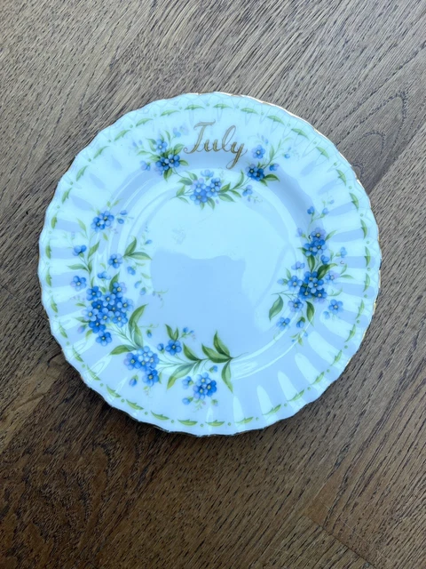 Collectable Royal Albert Bone China Flower Of The Month JULY Tea Plate