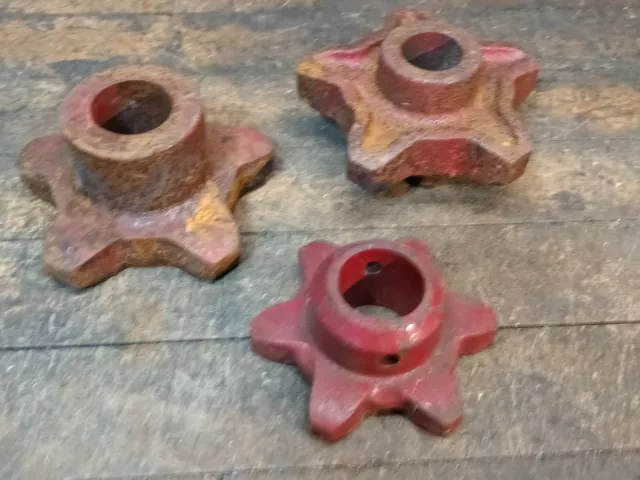 Vintage cast iron  gear sprocket Steampunk industrial lamp base project