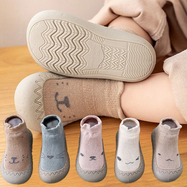 Pantofole antiscivolo da pavimento bambini bambini bambini bambine scarpe Prewalker