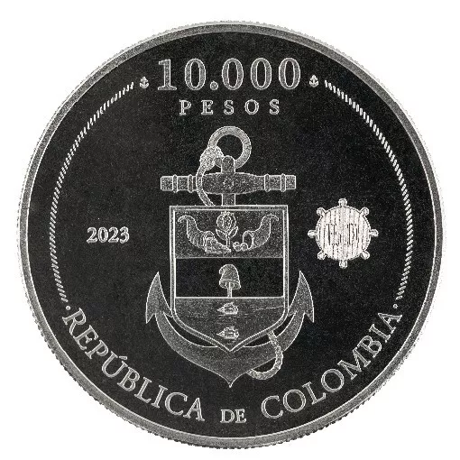 Commemorative Coin 10000 Pesos 200 Years National Army Colombia 1823-2023