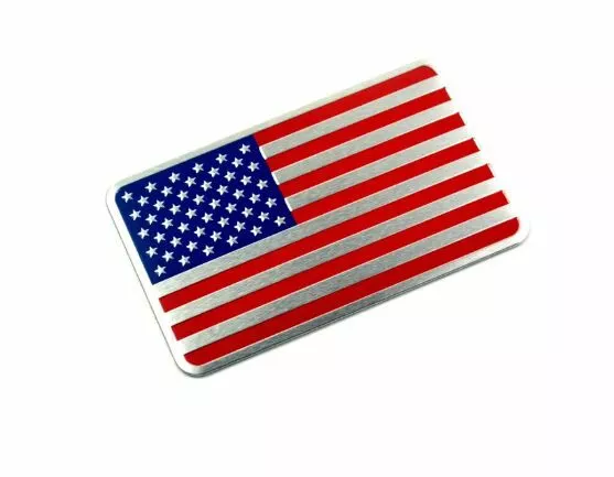 USA American Flag Aluminum Car Truck Emblem Badge Decal Sticker 8X5cm