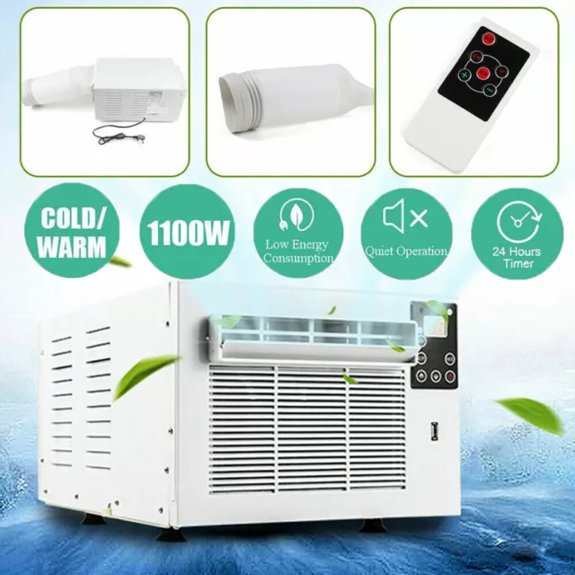 Portable Refrigerated Air Conditioner Desk 1100W Cooling&Heater W/ Timer Remote