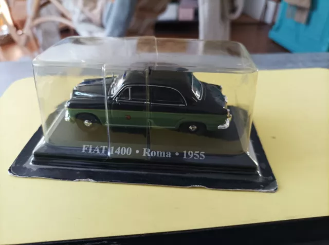 Taxi Fiat 1400 Roma 1955 1/43 Sous Blister