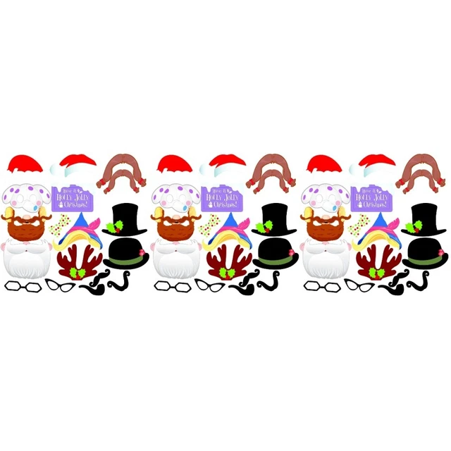 51 piezas/juego de fotograbadoras de Navidad accesorios de fotos de Navidad modelado