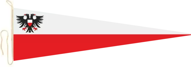 Langwimpel Fahne Flagge Lübeck verschiedene Größe