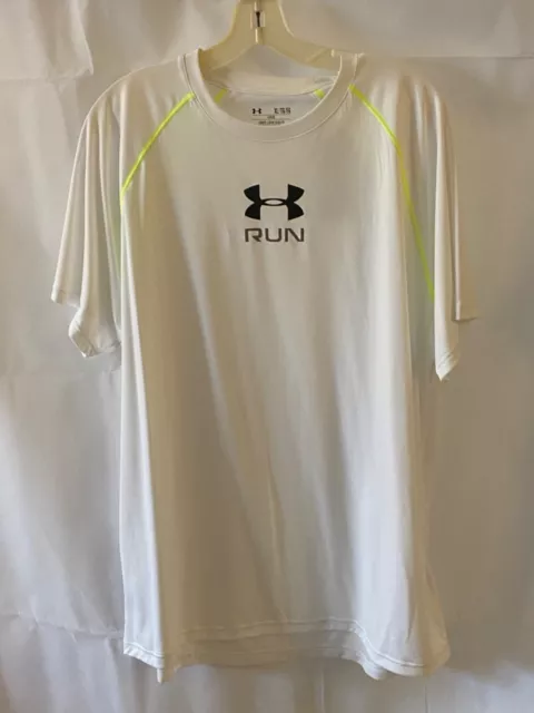 Under Armour Mens Original New with Tags size XL  White/ Green Heat Gear