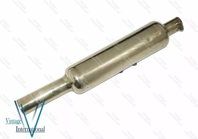 Exhaust Silencer Short Type Brass For Royal Enfield Bullet 350cc Standard @VI