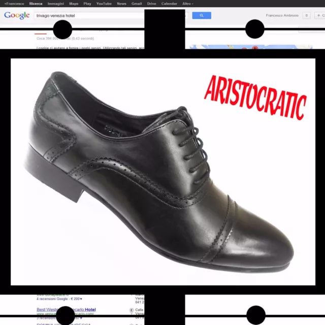 SCARPE UOMO CLASSICHE  ELEGANTI SCONTATE DEL 50% 42 pelle pu