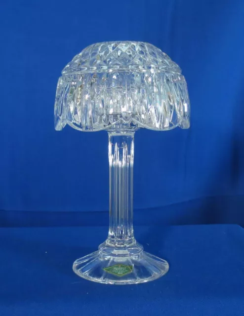 Godinger Candle Holder Lamp Fairy Light 2-pieces Retro Shannon Crystal Slovakia