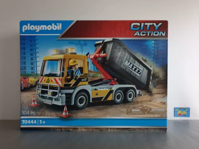 Playmobil 70444 Camion Benne Et Plateforme - City Action - Chantier - Avec Fonction De Levage