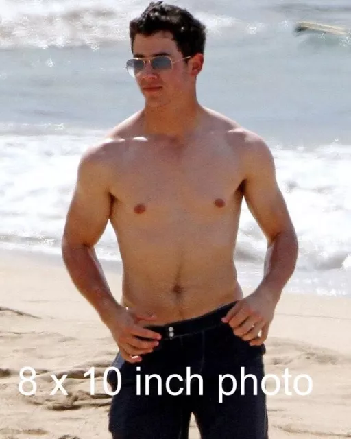 NICK JONAS beach candid brothers Shirtless beefcake Celebrity photo #5(190)