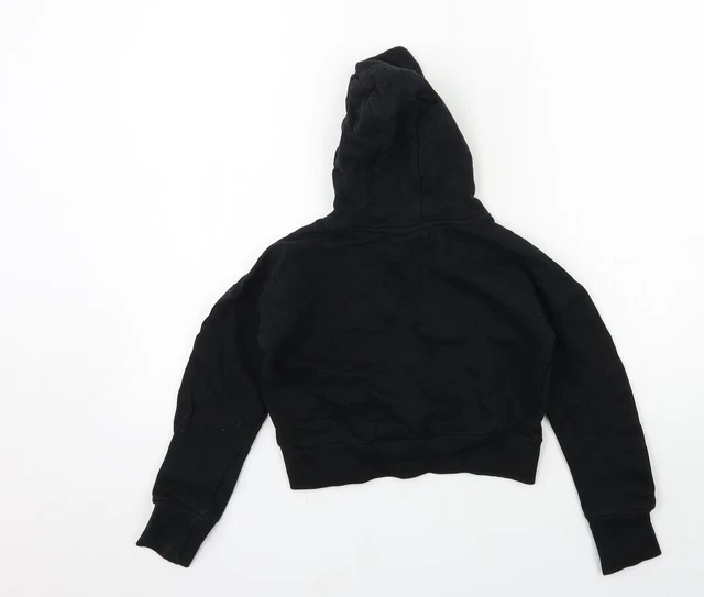 Felpa con cappuccio pullover nera in cotone USA Pro per ragazze taglia 9-10 anni pullover 2