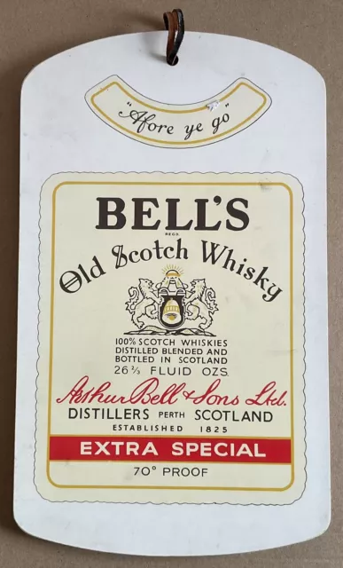 Bell's Old Scotch Whisky - Vintage 1970 / 1980s - Melamine Bar Board