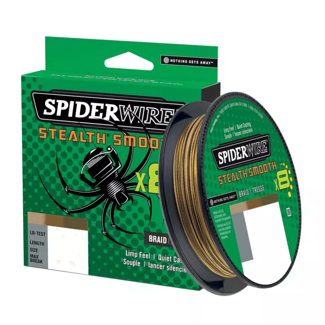 Spiderwire Stealth Smooth 8 Camo Braided 150m All Sizes Fishing Line