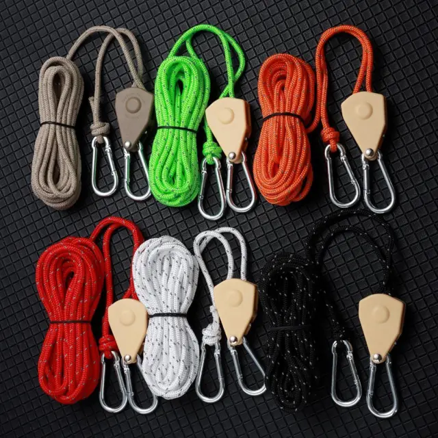 Fixed Buckle Pulley Tent Rope Tensione Ratchet Hangers Adjustable Rope Fastener