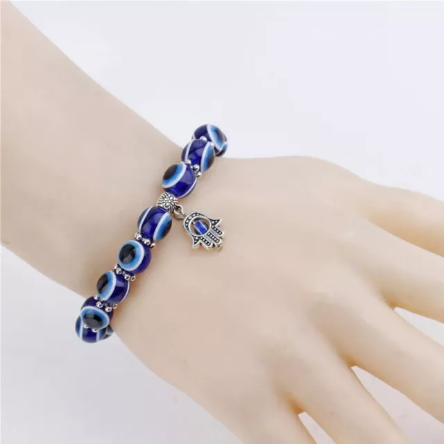 Evil Eye Protection Bracelet, Hamas Hand Protection Bracelet Elastic layered