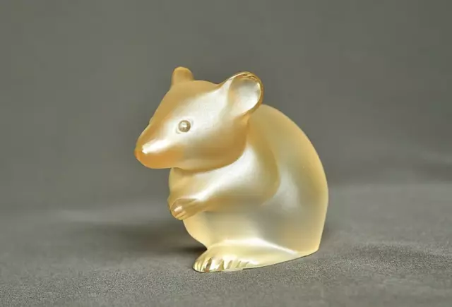 Lalique mouse grande, LUCENTEZZA ORO, 10686500, NUOVO CON SCATOLA