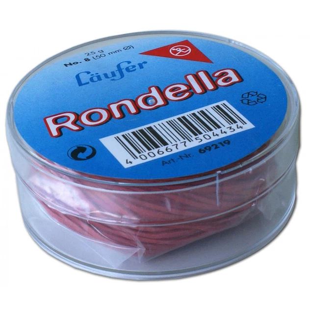 Gummiringe RONDELLA in Dose, rot, 85 mm, 25 g Läufer 69223 (4006677506438)