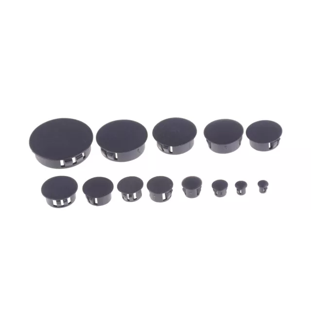 4x/lot Black Plastic Round Tube Hole Plug Pipe End Cap Cover FYUOUKJAUKL.zy