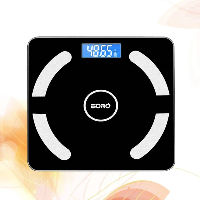 Escala corporal de baño digital peso electrónico SmartLCD recargable