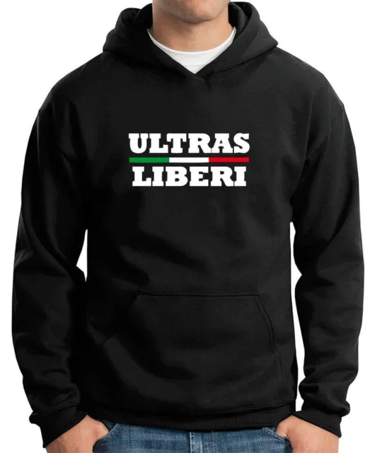 Felpa Ultras Liberi TUM0191 Hooligans Style Senza Tornelli Super Tifo Italia
