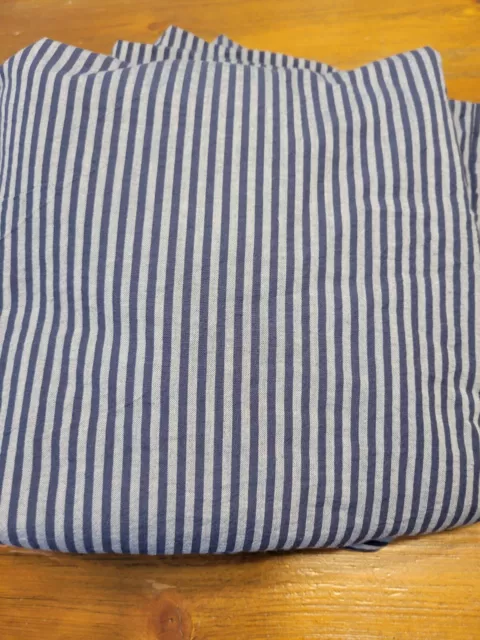 Pottery Barn PB Teen Boxter Stripe Flat & Fitted Sheet Full Size No Pillowcases