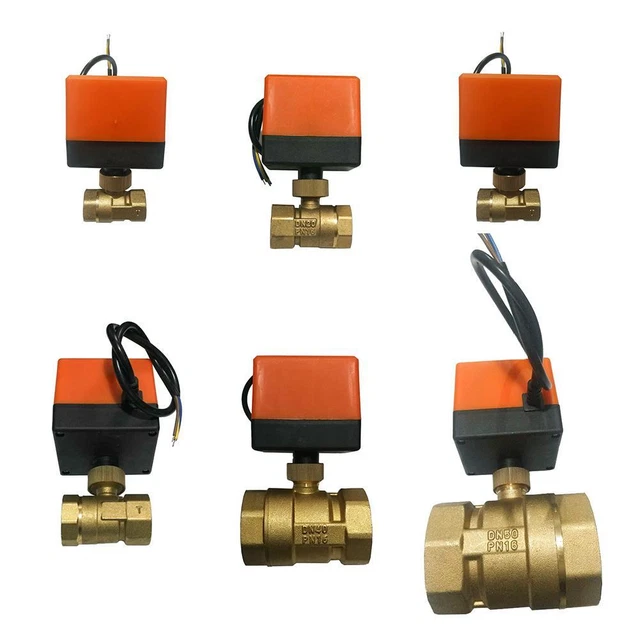 Valvola elettrica a sfera Starnear DC24V 3 fili 2 controlli filettatura ottone elettrovalvola -