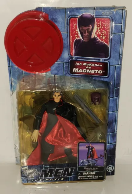 2000 Toy Biz Marvel X-Men The Movie Magneto Action Figure Damaged Box Read Desc.