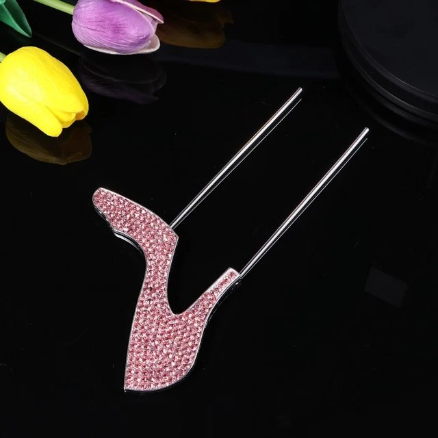 1 pezzo scarpe con tacco alto torta topper glitter lega strass