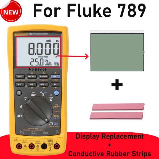For Fluke 789 ProcessMeter multimetro digitale display LCD parte schermo con kit NUOVO