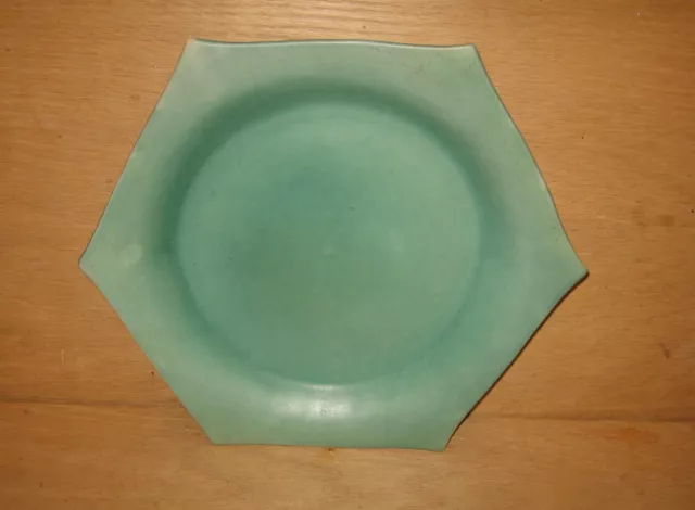 Vintage USA Roseville 381-10 Pottery Bleeding Heart Platter Tray Plate