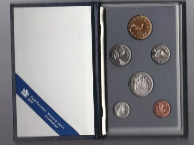 Cased 1989 Canada Specimen Six Coin Set In Near Mint Condition. 2