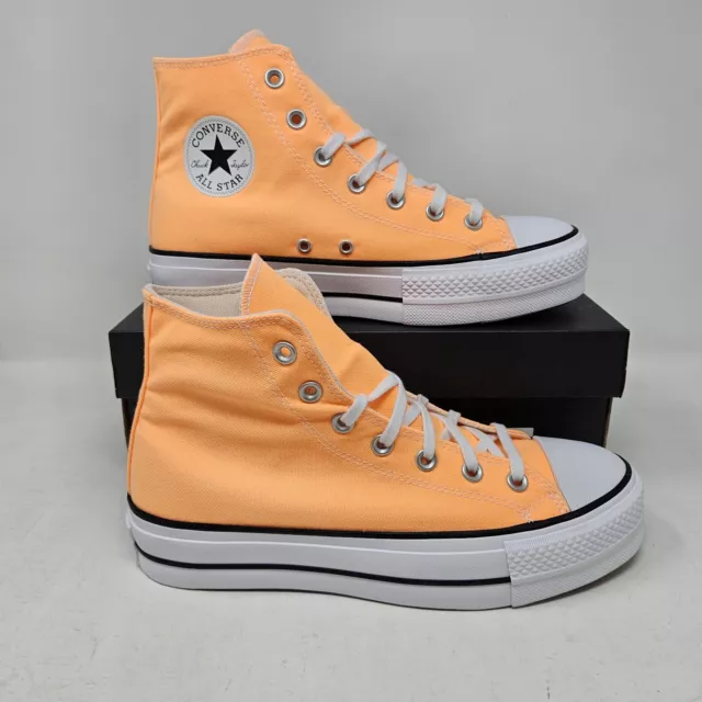 Wmns Converse Chuck Taylor All Star Lift Hi Platform / Orange White / A03052F