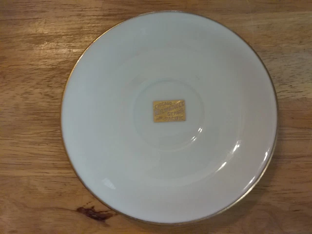 Chicago, Milwaukee and St Paul and Pacific Railroad Saucer Lenox Made in USA