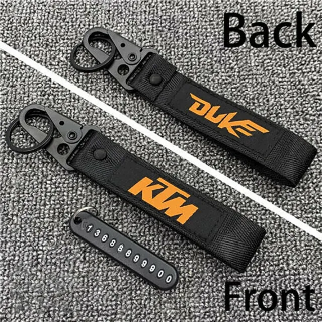 Motorcycle Embroidery Key Holder Chain Collection Keychain For KTM DUKE Duke