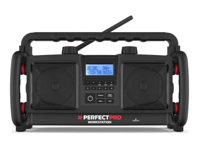 Perfectpro Workstation DAB portable radio 20 Watt black WS3
