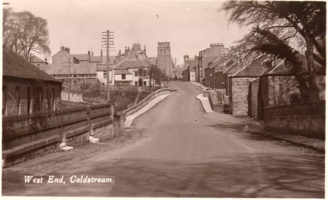 West End Coldstream Nr Kelso unused RP old pc 1936