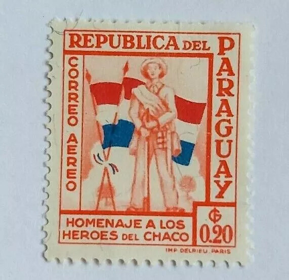 Paraguay 1957 Homage to Heroes of the Chaco war soldiers fine stamp single 0.20