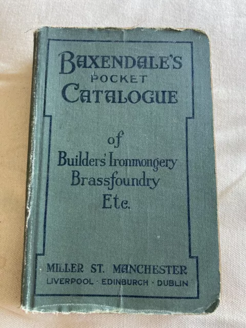 Baxendales Pocket Catalogue Builders Ironmongery Etc