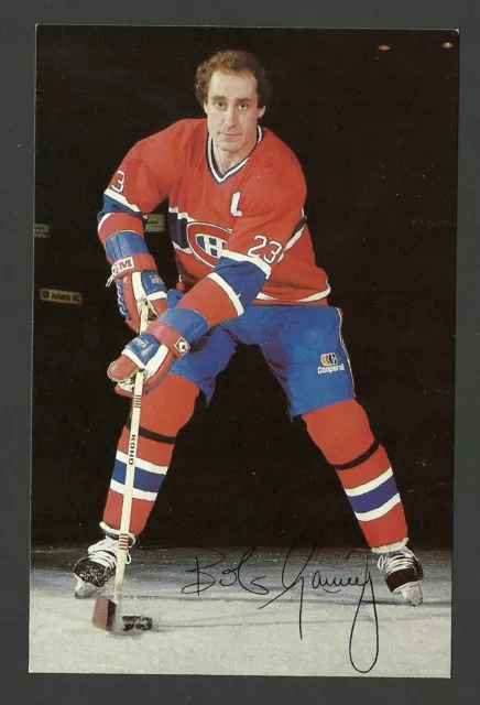 Bob Gainey Montreal Canadiens Team Issued Hockey Postcard