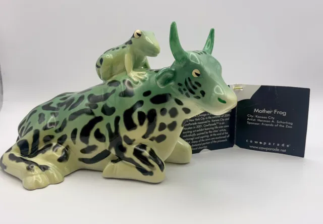 Cow Parade Mother Frog #9207 Figurine Westland Giftware 2002
